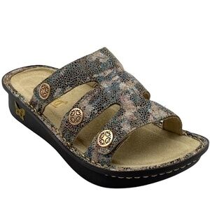 Alegria Venice Dinah Fawn Dottie Women' Leather Sandals DIN-518X Sz 38 US Size 8